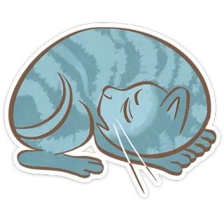 😺 gato, durmiendo, animal, gatito, lindo, mascota telegram sticker