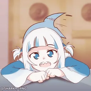 ☺️ Gawr Gura Hololive @SHARKY_PNG whatsapp sticker