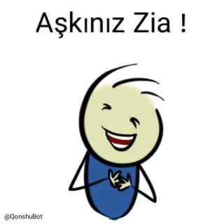 ❤️ Aşkınız Zia ! love, zia, cartoon, character, expression telegram sticker