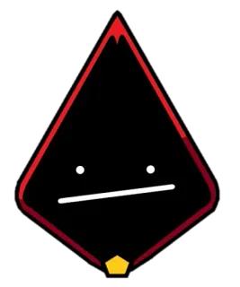 😬 adesivo, geométrico, desenho animado, abstrato, vermelho, preto telegram sticker