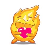 🥰 เปลวไฟ, หัวใจ, ความรัก, ไฟ, การ์ตูน, น่ารัก, อิโมจิ, หัวใจลุกเป็นไฟ telegram sticker