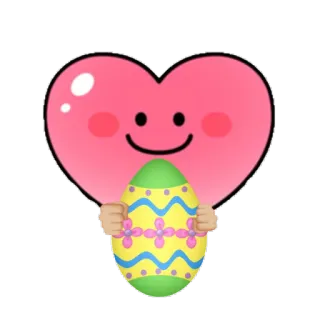 Spring & Easter Heartfaces telegram stickers