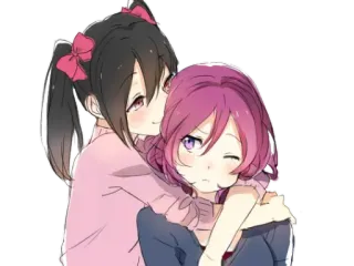💗 Anime, Lésbico, LGBTQ, Amor telegram sticker