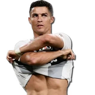 😏 Cristiano Ronaldo voetbal, voetbal, atleet, Cristiano Ronaldo, Juventus telegram sticker