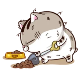 Ami fat cat telegram stickers