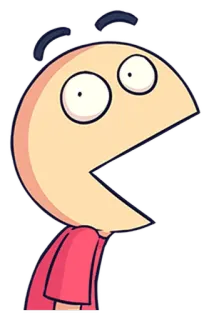 😂 Desenho animado, Personagem, Chocado, Surpreso, Boca aberta telegram sticker