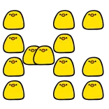 💛 pollito, amarillo, lindo, dibujos animados, animal, pájaro telegram sticker