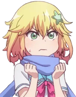 😤 anime, character, angry, girl, cute, sticker whatsapp sticker