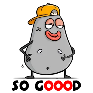 🙂 Dessin animé, Personnage, Chapeau, Niais, Illustration, Drôle telegram sticker