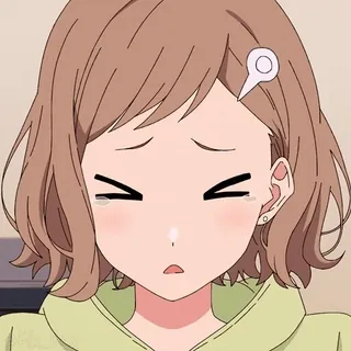😭 Anime, Menina, Fofa, Desenho animado, Personagem, Ilustração telegram sticker