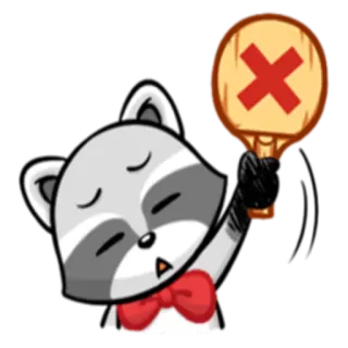 Енот Твини @StikerDi telegram stickers