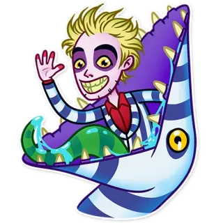 🐍 Beetlejuice บีเทิลจุ๊ยส์, การ์ตูน, สัตว์ประหลาด, แฟนตาซี, สยองขวัญ, น่ากลัว, สัตว์ประหลาด, สิ่งมีชีวิต telegram sticker
