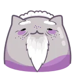 ☝️ gatto, carino, adesivo, cartone animato, animale telegram sticker