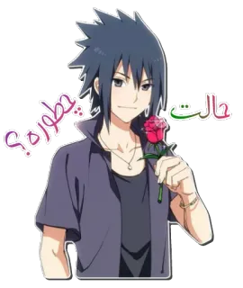 🌹 Sasuke Uchiha Naruto حالت چطوره؟ Anime, Postać, Sasuke, Naruto, Perski telegram sticker