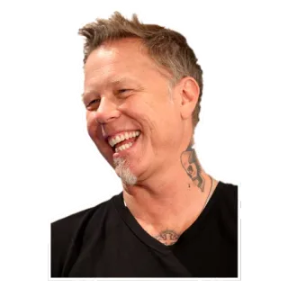😆 James Hetfield James Hetfield, Metallica, Musicien, Rock, Chanteur, Guitariste telegram sticker