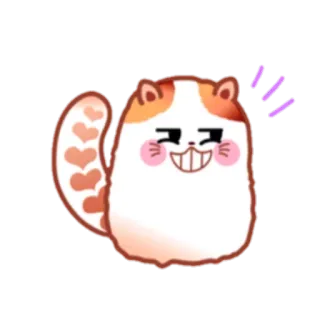 😈 gato, animal, kawaii, adesivo, desenho animado telegram sticker