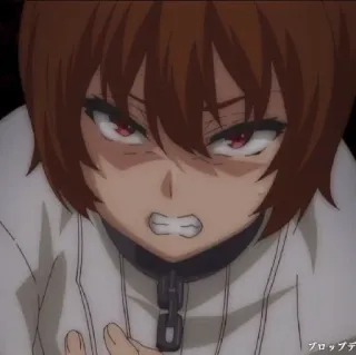 🤬 アニメ, 怒り, 女性, 赤い目 telegram sticker