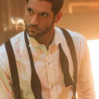 😠 Lucifer Morningstar Lucifer tv show, devil, dapper, suit, handsome telegram sticker