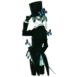 😄 Ciel Phantomhive Black Butler Anime, Manga, Black Butler, Ciel Phantomhive, Charakter, Anime Charakter telegram sticker