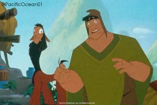 😶 Kuzco The Emperor's New Groove disney, animation, lama, dessin animé, drôle, personnage whatsapp sticker