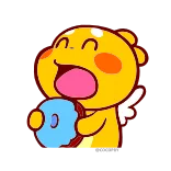 😋 Dibujos animados, Kawaii, Cute, Personaje alado, Feliz telegram sticker