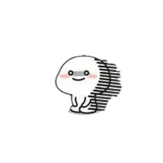 😵 cute, character, sticker, blob, cartoon, simple, kawaii telegram sticker