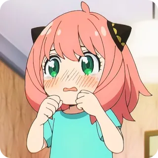 🙂 Anya Forger Spy x Family Anime, Płacz, Spy x Family, Anya Forger, Uroczy, Smutny telegram sticker