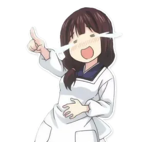 😂 Anime, Mädchen, Fröhlich, Cartoon telegram sticker