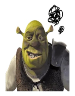🤥 Shrek 食人魔, 绿色, 动画, 电影, 喜剧 telegram sticker