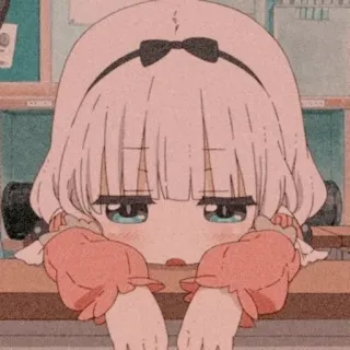 😪 Kanna Kamui Miss Kobayashi's Dragon Maid Anime, Niedlich, Kawaii, Drache, Kanna telegram sticker