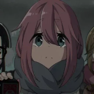 🐝 Nadeshiko Kagamihara Laid-Back Camp Anime, Cartoon, Mädchen, Süß, Charakter, Laid-Back Camp telegram sticker