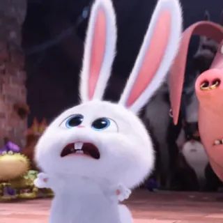 🐰 Snowball The Secret Life of Pets rabbit, bunny, cartoon, animated, animal, pet telegram sticker
