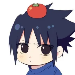 🀄️ Sasuke Uchiha Naruto Аниме, Саске, Помидор, Ниндзя, Учиха telegram sticker