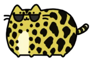 😏 猫, 太阳镜, 酷, 豹纹, 动物, 贴纸 telegram sticker