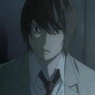 🍎 Light Yagami Death Note Anime, Mangá, Personagem, Death Note, Light Yagami telegram sticker