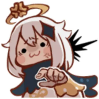 🖕 Paimon Genshin Impact Paimon, Genshin Impact, Anime, Cartoon, Videogame, Personage telegram sticker