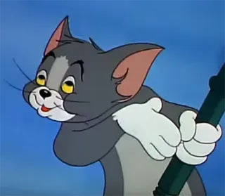 😛 Tom Cat Tom and Jerry cartoon, cat, funny, animation, classic, tv show, comedy telegram sticker