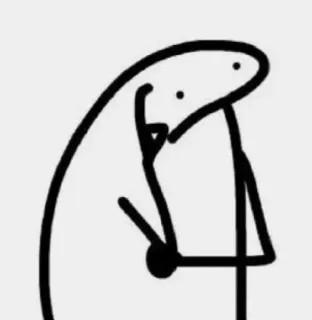 💕 boneco palito, minimalista, desenho animado, arte de linha whatsapp sticker