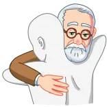 ❤️ abbraccio, amicizia, supporto, conforto, empatia, gentilezza telegram sticker