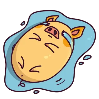 😭 porco, triste, chorando, desenho animado, animal, emoção, lágrimas whatsapp sticker