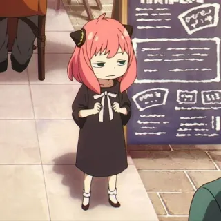😶 Anya Forger Spy × Family Anya, Spy Family, Anime, Dessin animé, Enfant telegram sticker