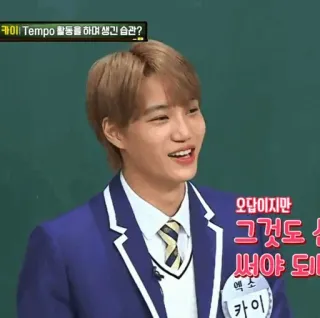 🌑 Kai 카이 | Tempo 활동을 하며 생긴 습관?
오답이지만
그것도
써야 되
엑소
카이 kpop, idol, sänger, exo, kai telegram sticker