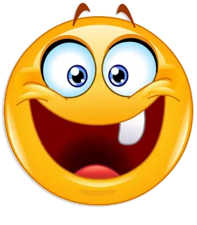 😃 Emoji, Smiley, Feliz, Desenho animado, Amarelo telegram sticker