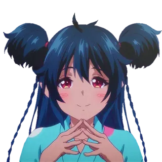 ☺️ anime, girl, character, cute, smile, illustration telegram sticker