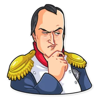 🤔 Napoleon Bonaparte Figura histórica, Líder militar, Imperador, Político, Napoleão, Bonaparte telegram sticker