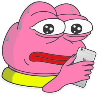 😰 Pepe the Frog pepe, sapo, meme, internet, desenho animado, suando telegram sticker
