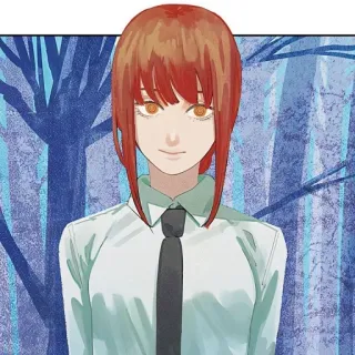 🍒 Makima Chainsaw Man Makima, Chainsaw Man, Anime, Manga, Charakter, Frau telegram sticker
