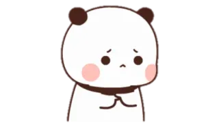 🍩 Panda, Traurig, Süß, Tier, Cartoon telegram sticker