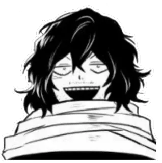 😃 Shota Aizawa My Hero Academia anime, teacher, manga, eraserhead, hero telegram sticker