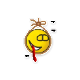 💀 tự tử, treo cổ, bạo lực, chết, buồn, cảm xúc telegram sticker